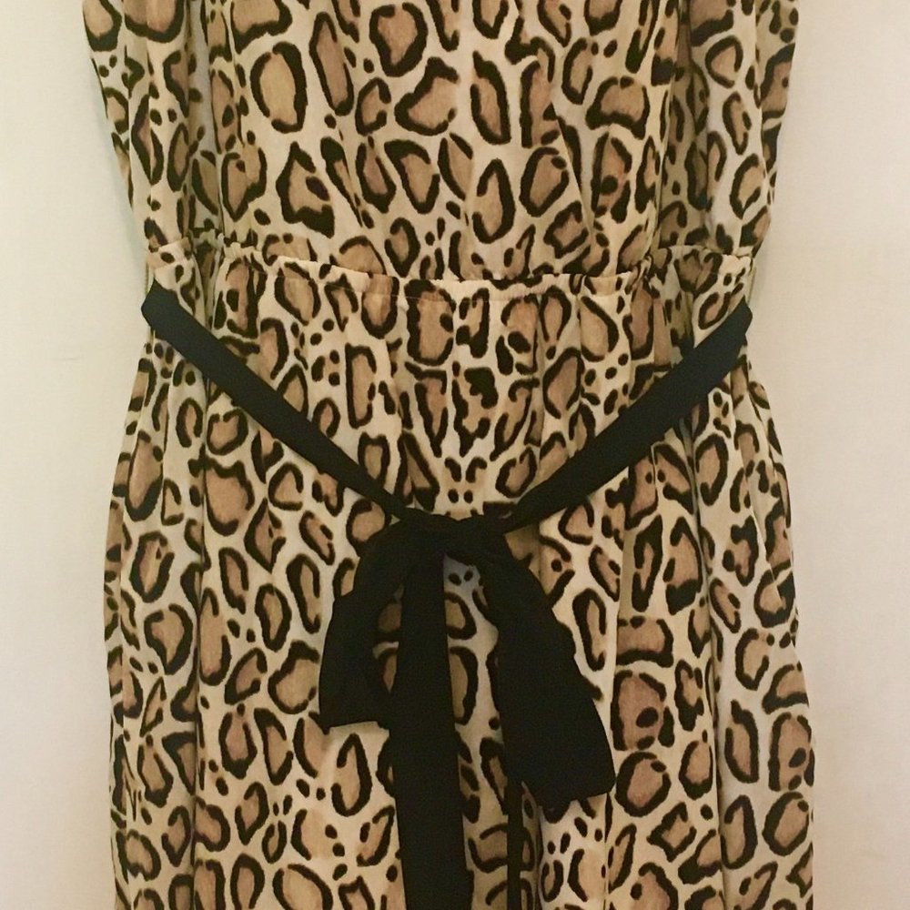 LANE BRYANT - NWT Plus Size 14/16 Leopard Print Strapless Dress - CUTE! 💖
